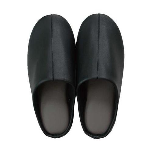 フェイクレザー生地のゲストスリッパ Lサ