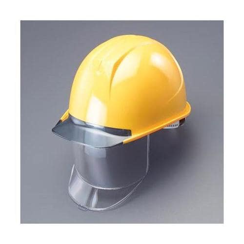 ヘルメット(大型シールドレンズ付/黄)