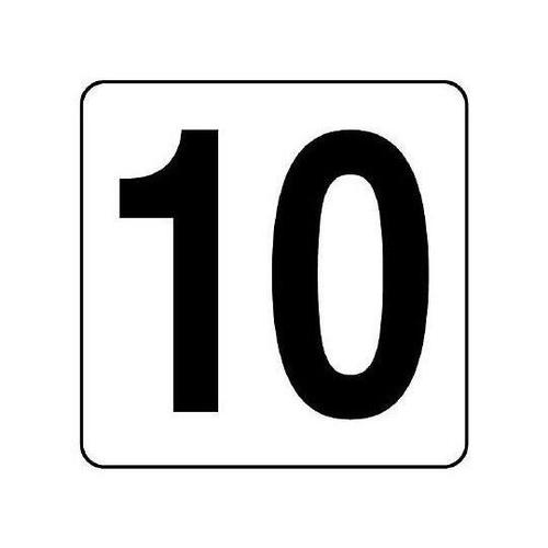 100x100mm 番号表示ステッカー[