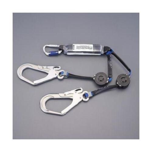 墜落制止用器具用ツインランヤード(巻取式