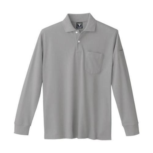 カノコ長袖ポロシャツ グレー S 602