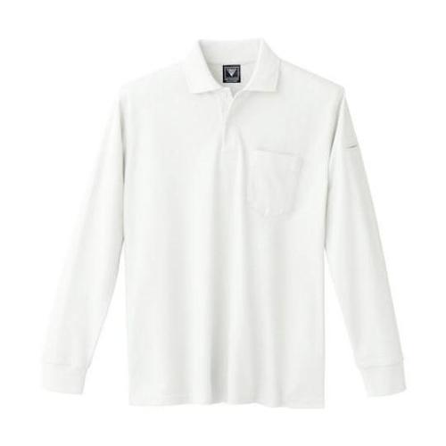 カノコ長袖ポロシャツ シロ 4L 602