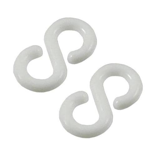 プラスチック Sフック #4 白色 1セ