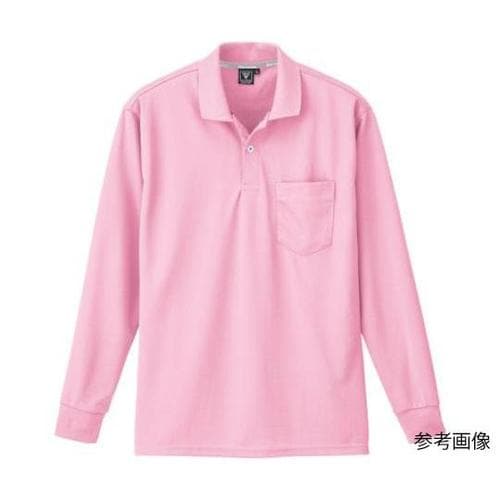 長袖ポロシャツ ピンク LL 6035−
