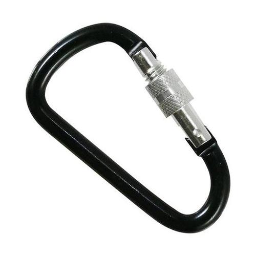 85A−3 アルミカラビナ8mmD環付黒