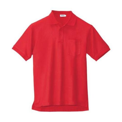 半袖ポロシャツ レッド M 6170−7