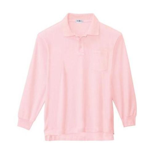 長袖ポロシャツ ピンク 3L 6175−