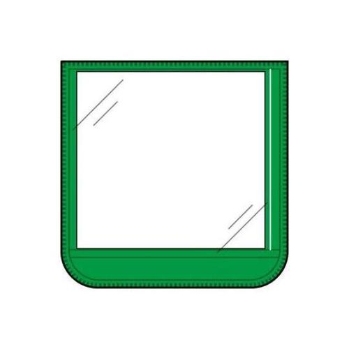 60x60mm 胸章(差込式・緑) EA
