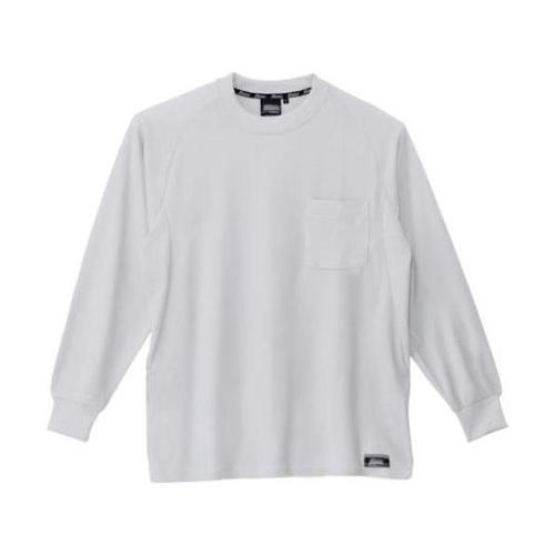 長袖Tシャツ グレー 3L 6123−2
