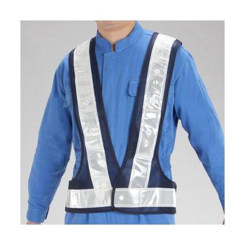 LED安全ベスト(ビッグサイズ・紺/白)