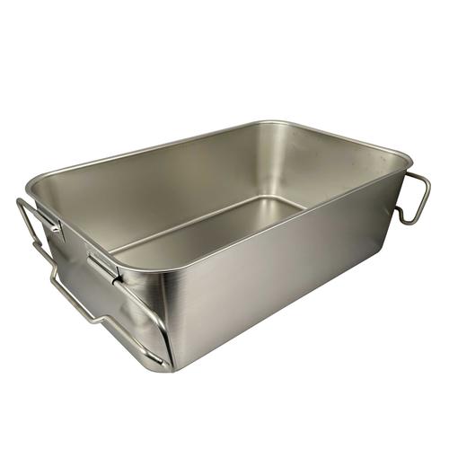 18−8給食バット・運搬型 積み重ね取手付 研磨有