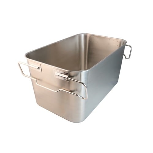 18−8給食バット・運搬型 積み重ね取手付 研磨有