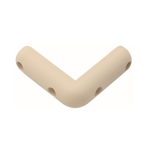 L型コーナーゴム甲丸(白) 3セット