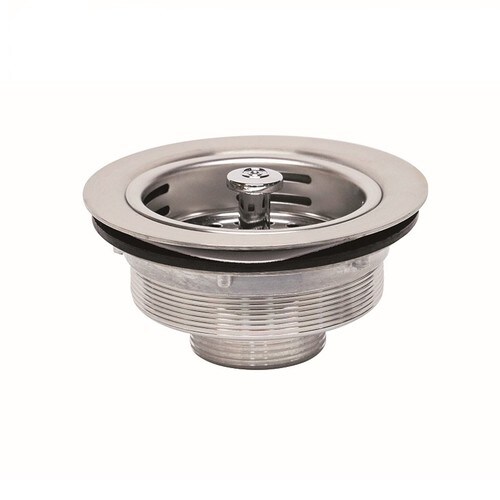 SUS304業務用共栓(40A)菊型カゴ付