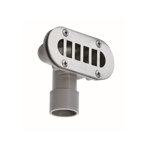 樹脂製小判型オーバーフロー(目皿SUS304)×3