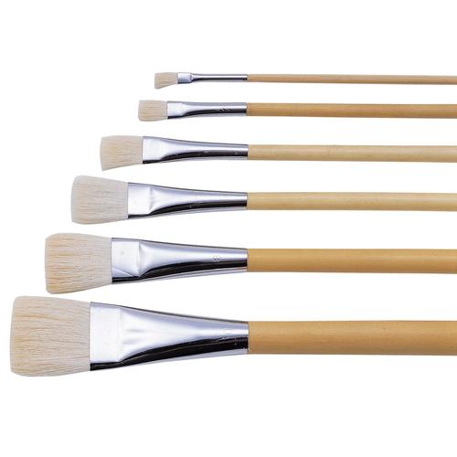 平筆(ポスター用・白毛)4号