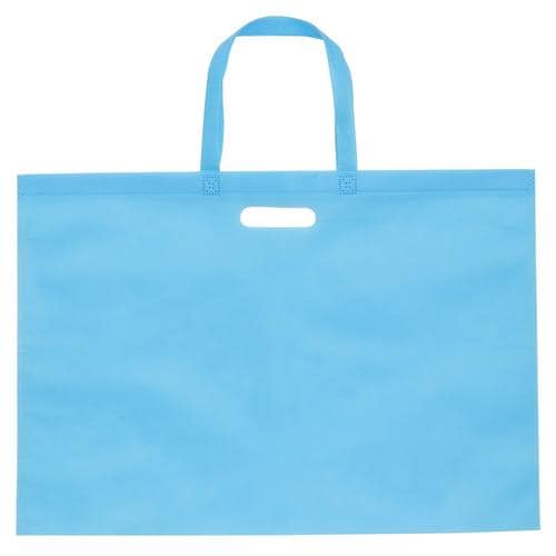 カラー不織布バッグ 持ち手穴あき 大