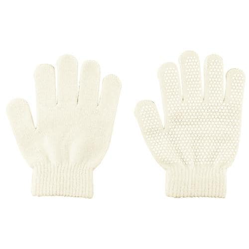 カラーのびのび手袋すべり止め付白