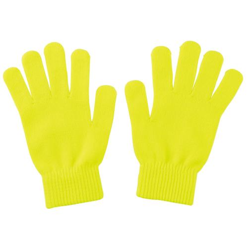 カラーのびのび手袋大蛍光イエロー