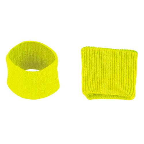 リストバンド(2ヶ組) 蛍光イエロー