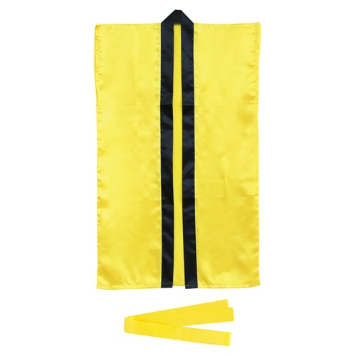 ソフトサテンロングハッピM黄(ハチマキ付)