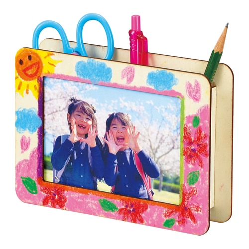 木製小物入れL判ホワイトシート付