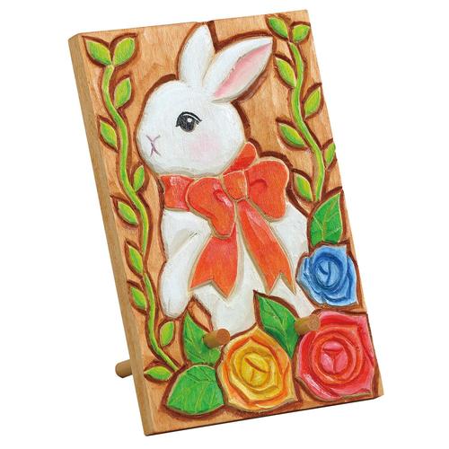 木彫スマホスタンド