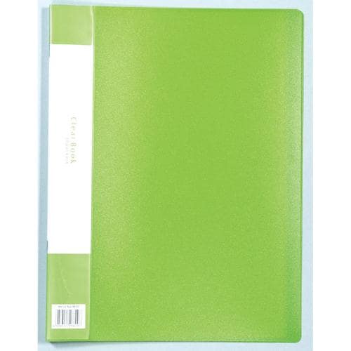 クリアブックB厚A420ポケットグリーン