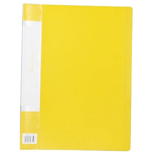 クリアブックB厚A420ポケットイエロー