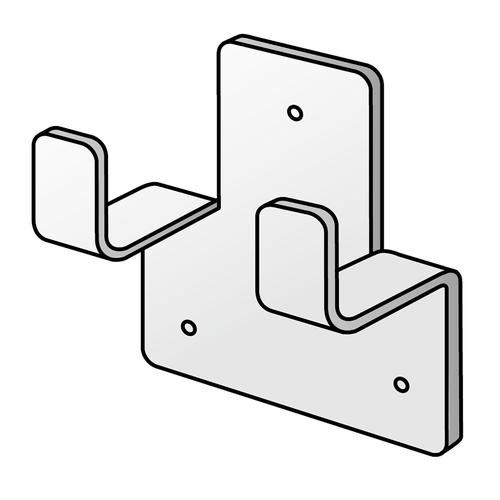 さすまた立て掛け用金具大