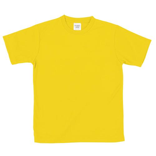 ATドライTシャツMイエローポリ100%
