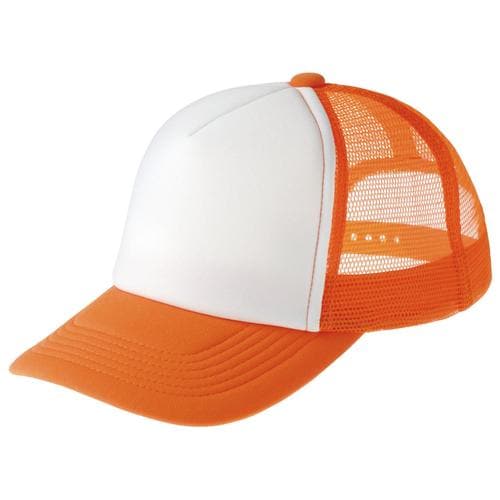 イベントメッシュキャップオレンジ×ホワイト302