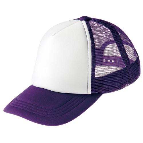 イベントメッシュキャップパープル×ホワイト067