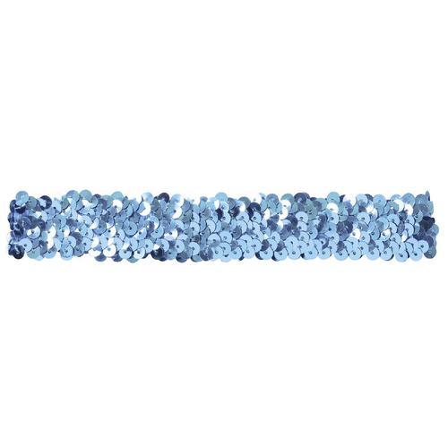 メタリック ヘアーターバン ブルー