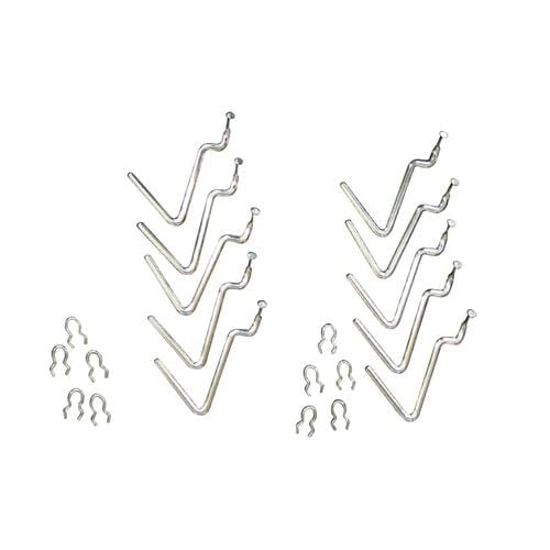 有孔パネル専用フックL字型(10個組)