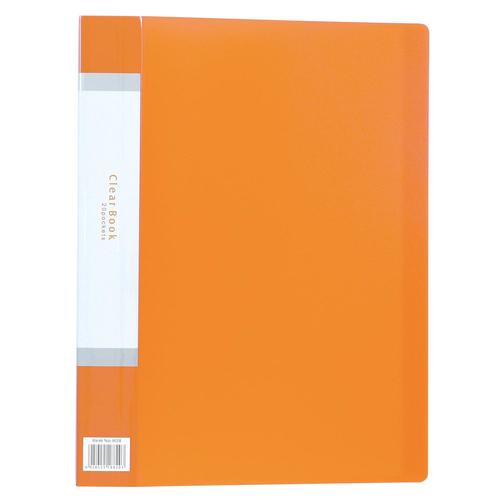 クリアブックB厚A420ポケットオレンジ