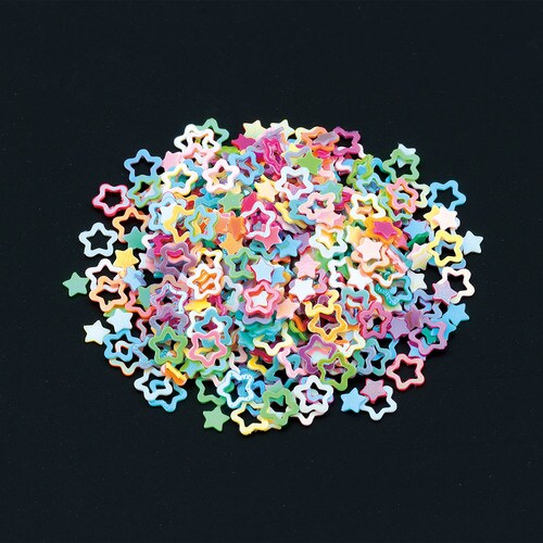 ホログラムグリッター1g星カラフル