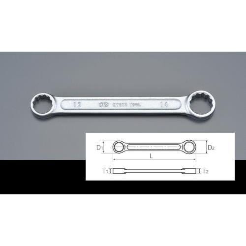 ショート両口めがねレンチEA616DB−2