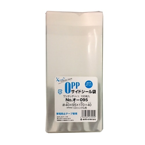 OPP袋テープ付40μ100枚オ−095 ×10