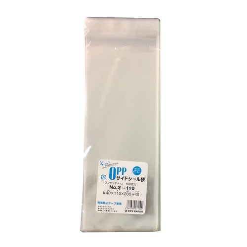 OPP袋テープ付40μ100枚オ−110 ×10