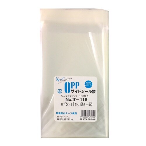 OPP袋テープ付40μ100枚オ−115 ×10
