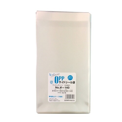 OPP袋テープ付40μ100枚オ−140 ×10