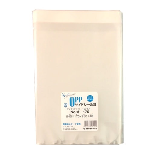 OPP袋テープ付40μ100枚オ−170 ×10