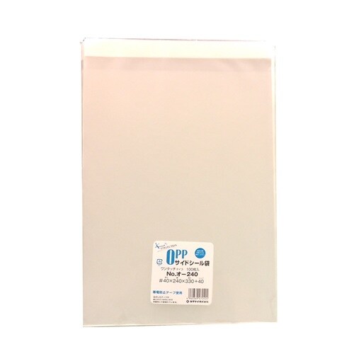 OPP袋テープ付40μ100枚オ−240 ×10