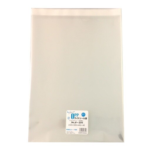 OPP袋テープ付40μ100枚オ−320 ×10