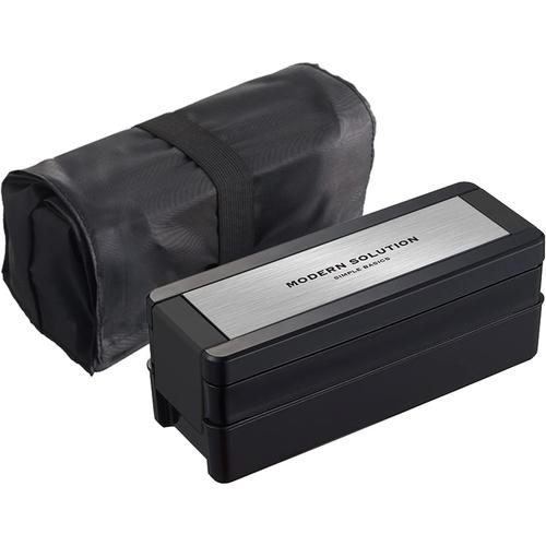 メンズ ランチボックス 2段 保冷バック付 HA