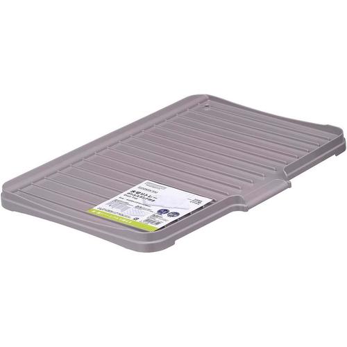 水切りトレーボトルスタンド付きベージュグレイ×2