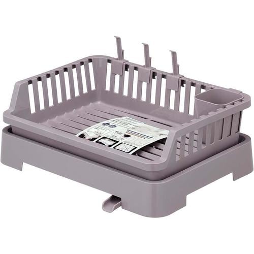 水切りカゴ  排水ノズル 付き ベージュグレイ