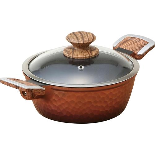 IH対応槌目両手鍋20cm