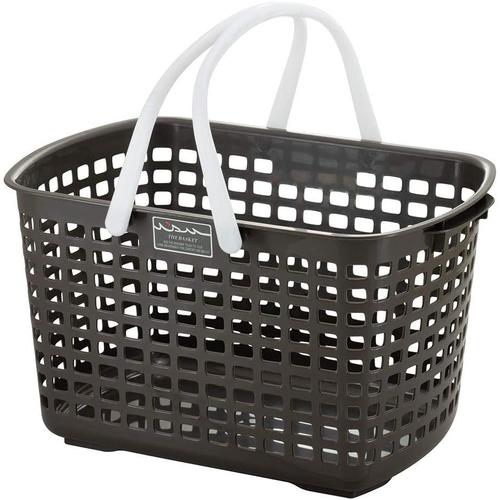 カゴ スモーキーバスケット M グレー 2セット